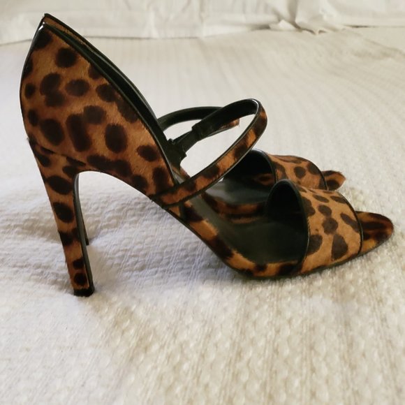 Nine West Leopard Print Heels Size 5.5 - Picture 2 of 4